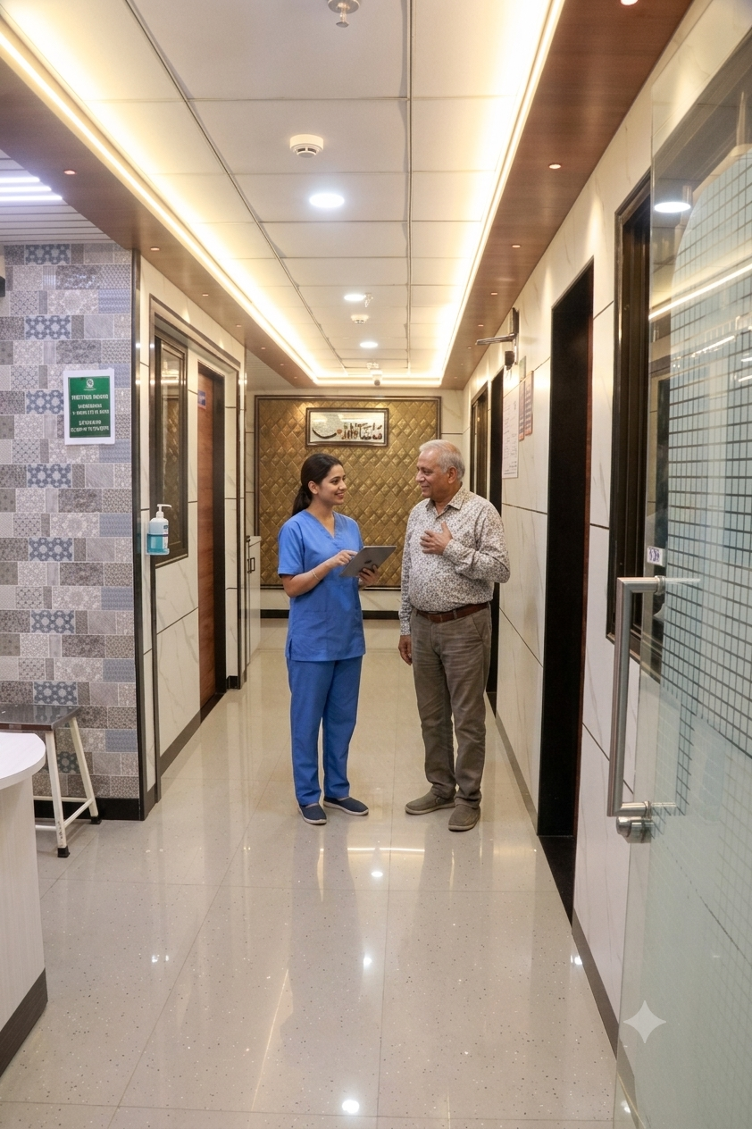 Hospital passage area